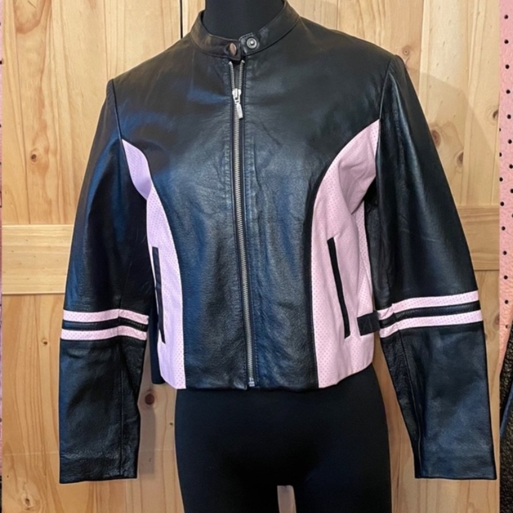 Sergio Vadducci leather moto jacket